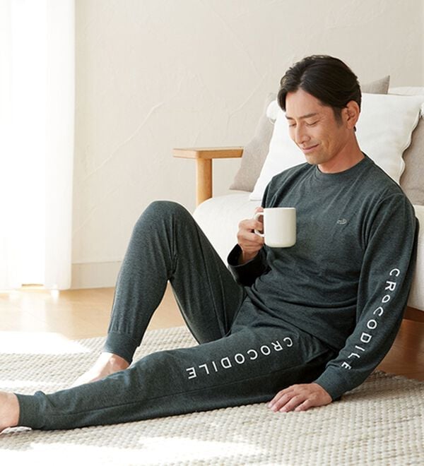 「＜クロコダイル＞リカバリーウェア上下セット（メンズルームウェア）」｜詳細画像