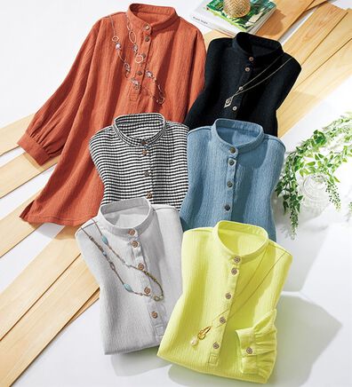 ルフラン（ルフラン）の「さらりと着れる！楊柳素材プルオーバー（カットソー）」