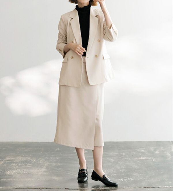 GeeRA（ジーラ）の「洗える！ストレッチカセットスーツ（その他ワンピース）」｜詳細画像