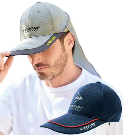 「【２色組】＜ダンロップ・リファインド＞夏にうれしい機能搭載スポーティキャップ（メンズ帽子）」