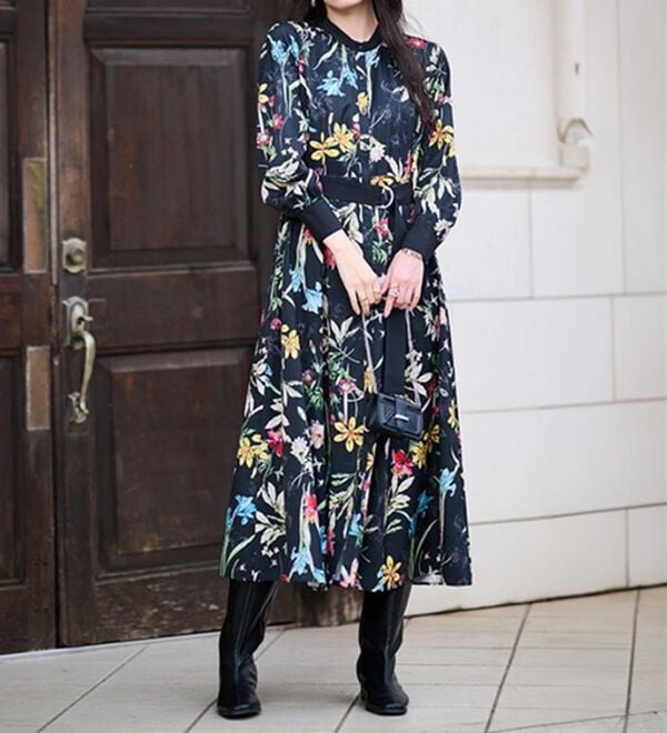 RANAN（ラナン）の「レトロフラワーシャツワンピース（プリントワンピース）」｜詳細画像