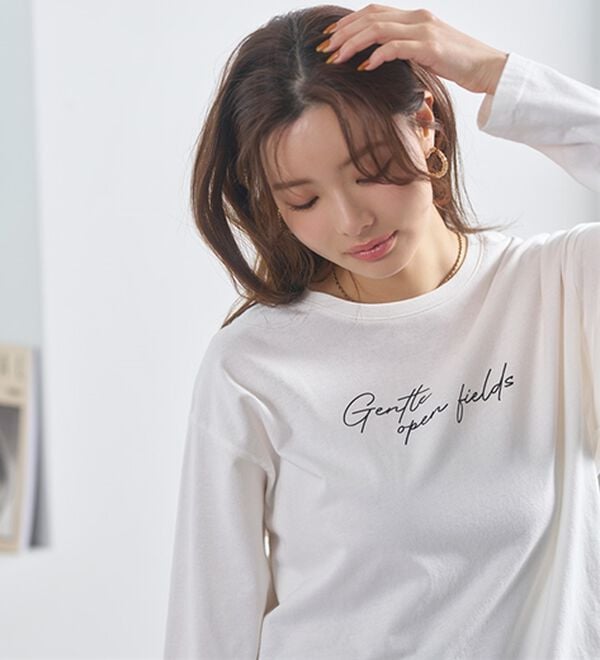 BELLUNA（ベルーナ）の「よれない！大人の長袖Ｔシャツ（カットソー）」｜詳細画像