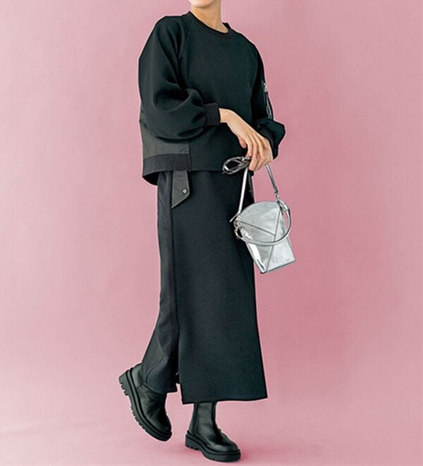 BELLUNA（ベルーナ）の「【ＳＭＡＲＴ　ＥＣＯ　ＪＥＲＳＥＹ】異素材切替プルオーバー（カットソー）」｜詳細画像