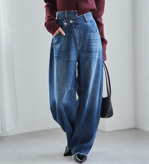 RANAN（ラナン）の「クロスウエストカーブデニム（フルレングスパンツ）」｜詳細画像