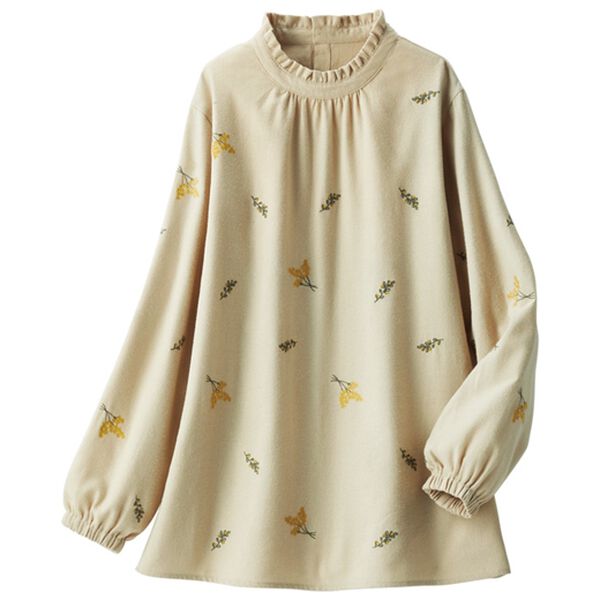 ルフラン（ルフラン）の「【2色組】花束みたいな刺しゅうブラウス（ブラウス）」｜詳細画像