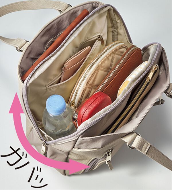 BELLUNA（ベルーナ）の「＜Ｓｏｉｔｔｏ　Ｍｅ＞中身が見やすい手提げ（ハンドバッグ）」｜詳細画像