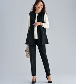 BELLUNA（ベルーナ）の「色褪せにくい黒！ジレセットアップ（セットアップ）」｜詳細画像