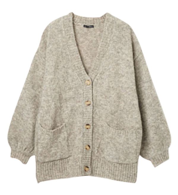 RANAN（ラナン）の「カラーオーバーカーディガン（ニットカーディガン）」｜詳細画像