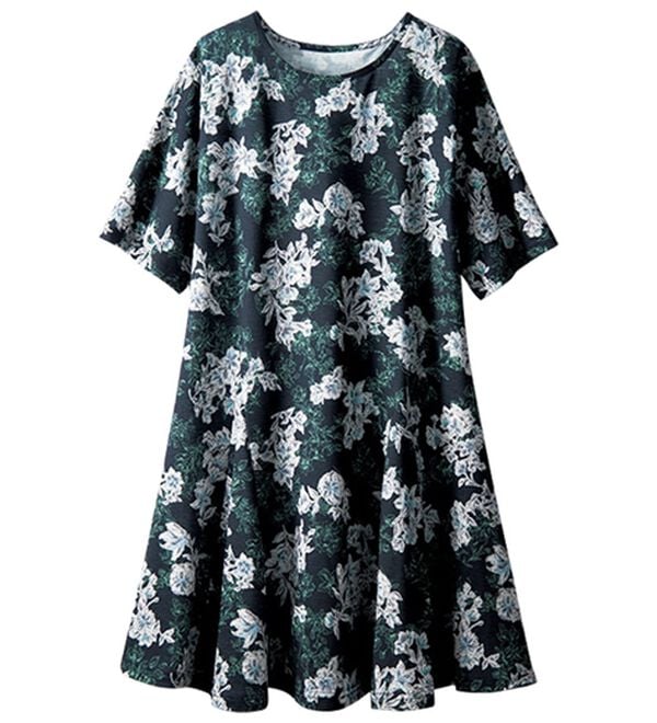 BELLUNA（ベルーナ）の「【接触冷感】フレアーシルエットプリントチュニック（チュニック）」｜詳細画像