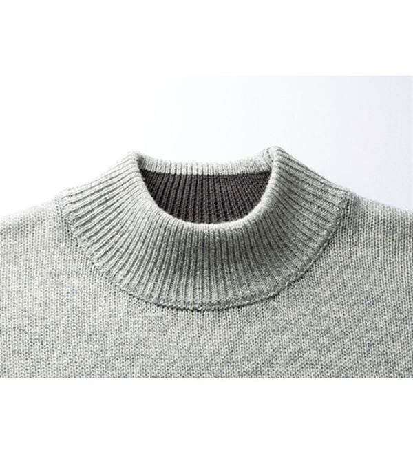 「＜フィラ＞洗えるウール１００％ハイネックセーター（メンズニット・セーター）」｜詳細画像