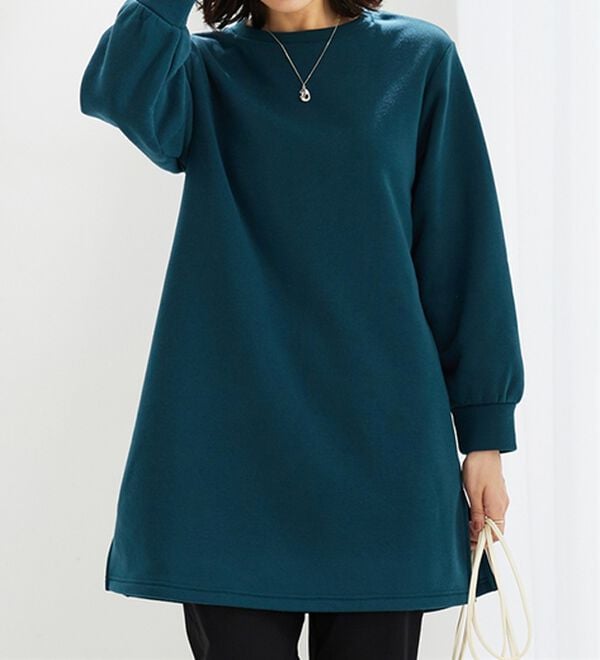 BELLUNA（ベルーナ）の「ふんわり素材軽ぽかチュニックワンピ―ス（チュニックワンピース）」｜詳細画像