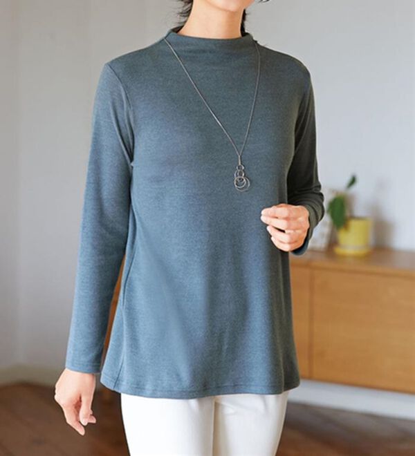 LAVIENNE（ラヴィエンヌ）の「【３色組】綿ウール入り上品プルオーバー（ニット・セーター）」｜詳細画像