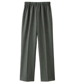 「日本製お手入れ簡単総ゴムパンツ（フルレングスパンツ）」｜グレー