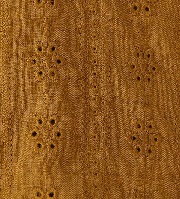 BELLUNA（ベルーナ）の「麻調素材袖刺しゅうデザインブラウス（ブラウス）」｜詳細画像