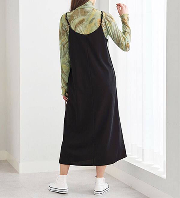 BELLUNA（ベルーナ）の「シアープルオーバー付！ワンピースアンサンブル（その他ワンピース）」｜詳細画像