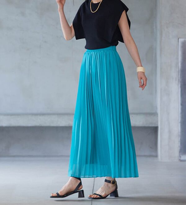 RANAN（ラナン）の「プリーツロングスカート（ロングスカート）」｜詳細画像