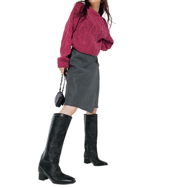 RANAN（ラナン）の「ビッグケーブル短丈ニット（ニット・セーター）」｜詳細画像