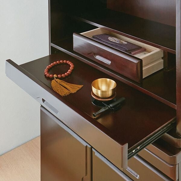 「セットでお得　天然木モダン風仏壇（仏壇・仏具）」｜詳細画像