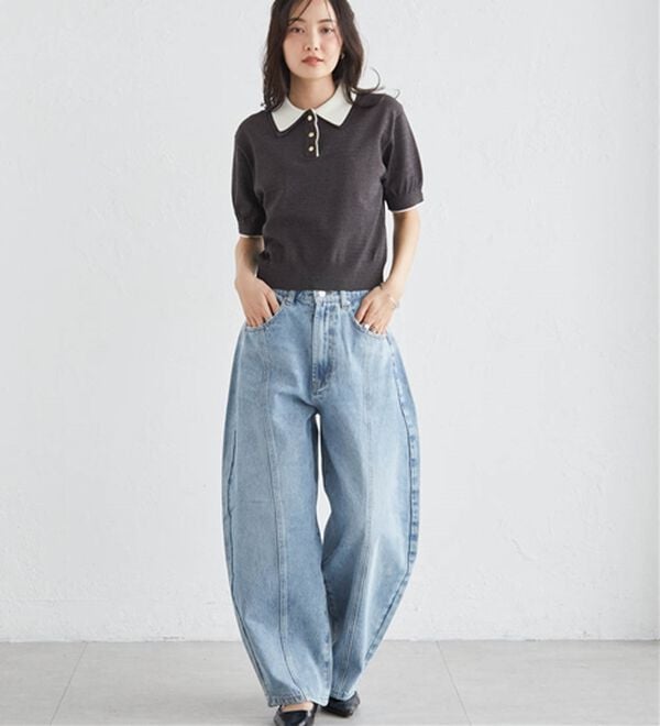 RANAN（ラナン）の「ダブルカラーポロニット（ニット・セーター）」｜詳細画像