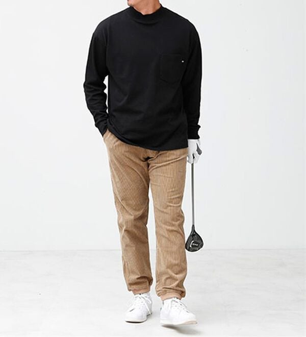 「肌側しっとりなめらか吸湿発熱ハイネック（メンズＴシャツ）」｜詳細画像