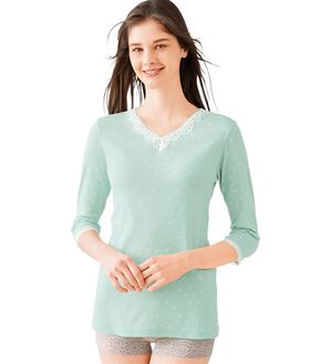 「【４色組】綿１００％ケミカルレースのインナー（肌着・インナーウェア）」｜詳細画像