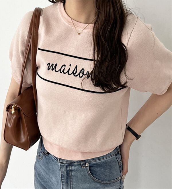 GeeRA（ジーラ）の「ロゴサマージャガードニット（ニット・セーター）」｜詳細画像