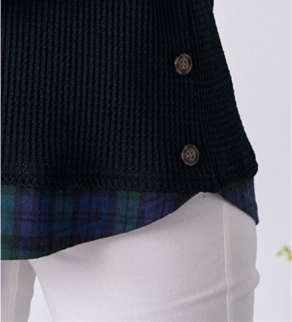 BELLUNA（ベルーナ）の「異素材重ね着風チュニック（チュニック）」｜詳細画像