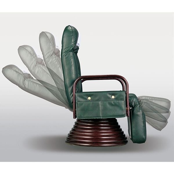 「ヘッドリクライニング付籐回転座椅子２（椅子・チェア・スツール）」｜詳細画像