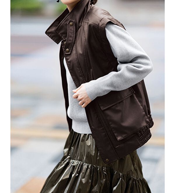 RANAN（ラナン）の「フェイクレザーデタッチャブルオーバーサイズブルゾン（ブルゾン）」｜詳細画像