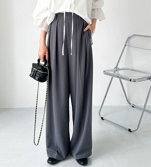 GeeRA（ジーラ）の「インタックスラックスワイドパンツ（フルレングスパンツ）」｜詳細画像