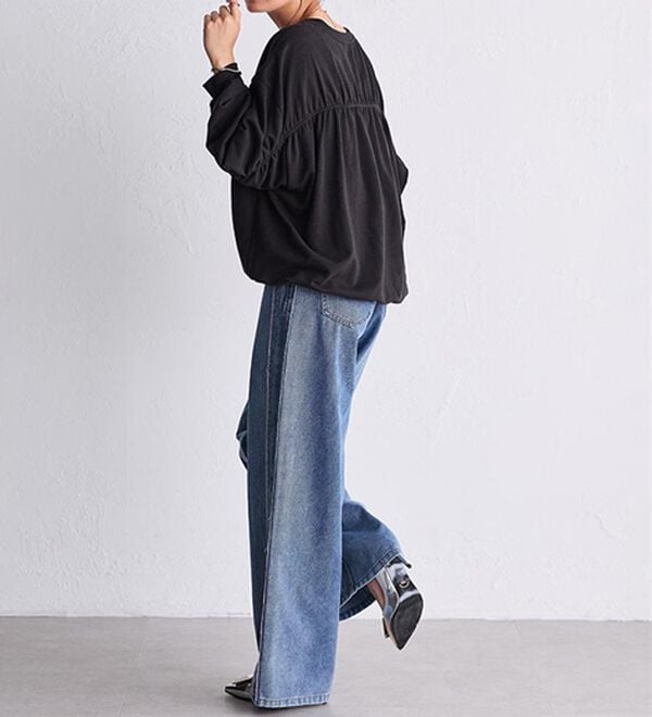 RANAN（ラナン）の「バックギャザーデザインスウェット（カットソー）」｜詳細画像