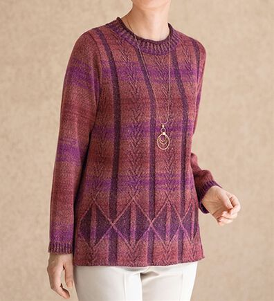 ルフラン（ルフラン）の「日本製　泉州産　グラデーションセーター（ニット・セーター）」