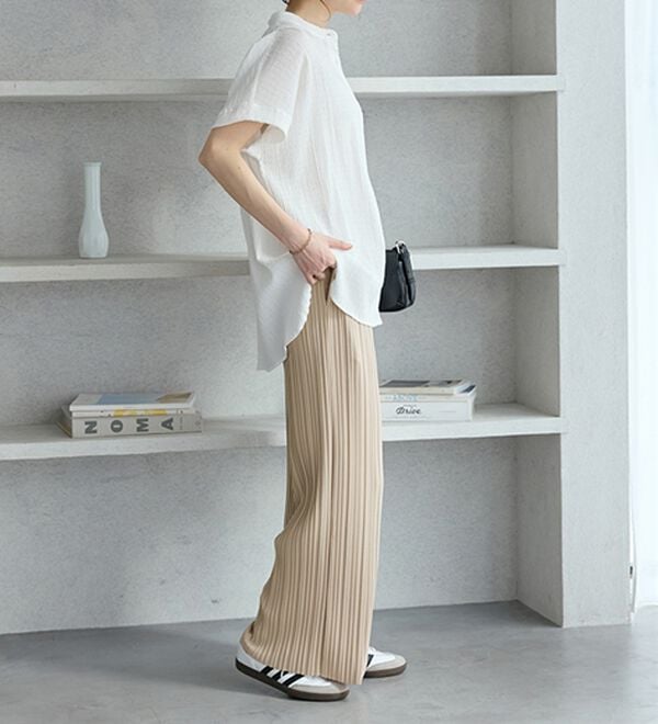 GeeRA（ジーラ）の「【スッキリ細見え】イージー美脚パンツ（フルレングスパンツ）」｜詳細画像