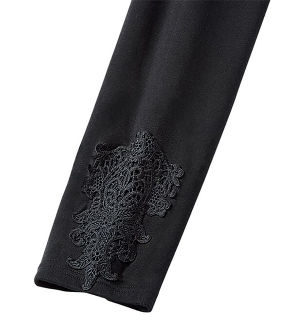 LAVIENNE（ラヴィエンヌ）の「綿混のあったかおしゃレギンス（肌着・インナーウェア）」｜ブラック