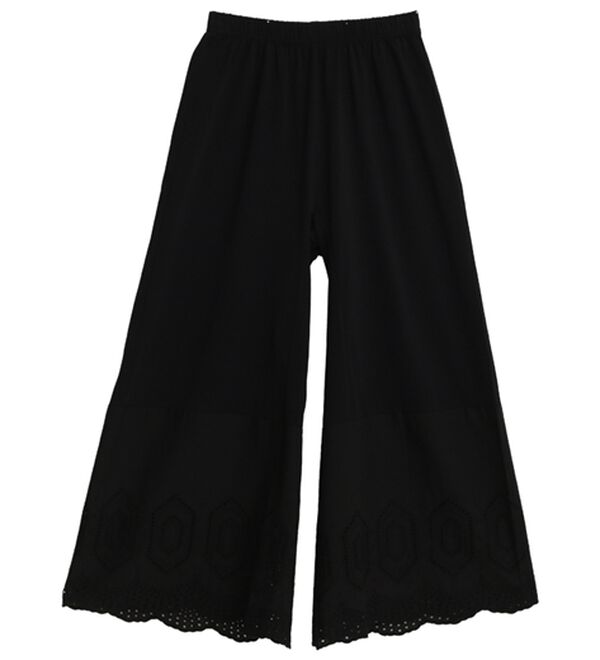 A HAPPY MARILYN（アハッピーマリリン）の「【３丈から選べる】脱！股ずれ宣言！裾レースぺチパンツ（肌着・インナーウェア）」｜ダイヤ柄／ブラック