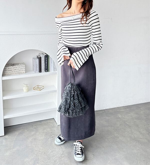 GeeRA（ジーラ）の「バレエネックフレアスリーブニット（ニット・セーター）」｜詳細画像