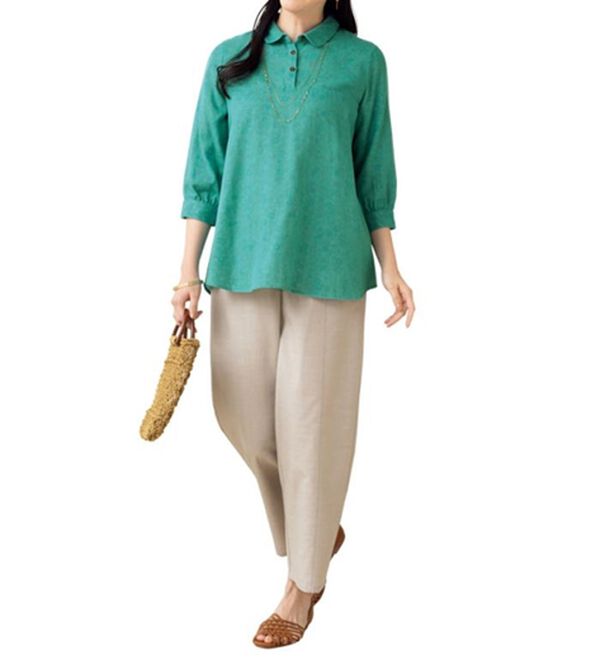 ルフラン（ルフラン）の「選べる＊さら涼ダブルガーゼシャツ（シャツ）」｜詳細画像