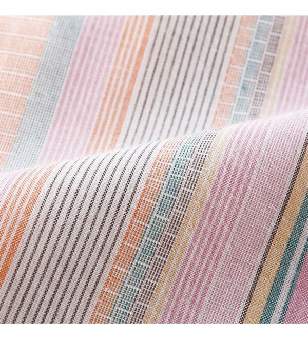 「【２色組】＜デコイ＞華やかマルチストライプ７分袖シャツ（メンズシャツ）」｜詳細画像