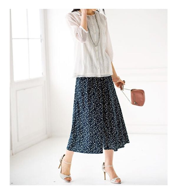 BELLUNA（ベルーナ）の「レーヨンポケット付ガウチョパンツ（ワイドパンツ・ガウチョ）」｜詳細画像