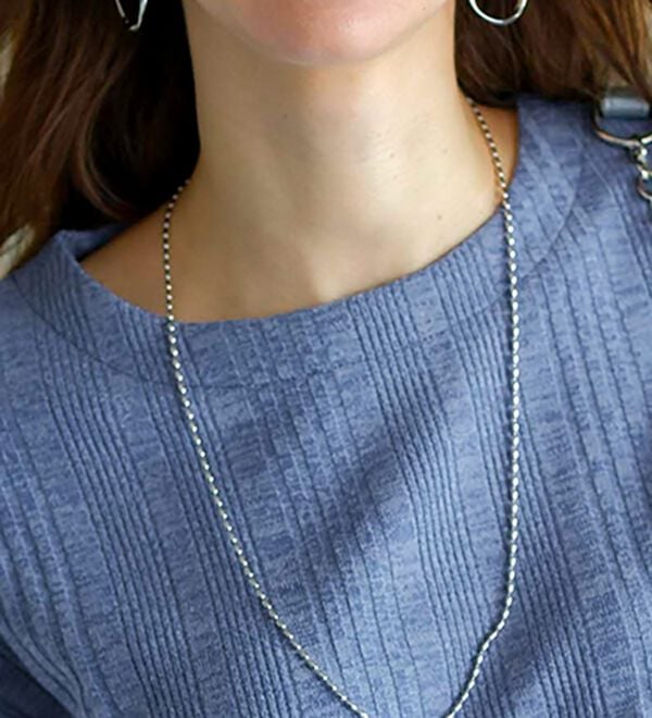 BELLUNA（ベルーナ）の「杢調ランダムテレコ切替チュニック（チュニック）」｜詳細画像