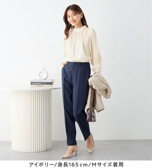 alotta（アロッタ）の「ボリューム袖上品とろみブラウス（ブラウス）」｜詳細画像