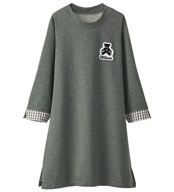 BELLUNA（ベルーナ）の「＜Ｗｉｌｓｏｎ＞ギンガム使いチュニック（チュニック）」｜チャコール