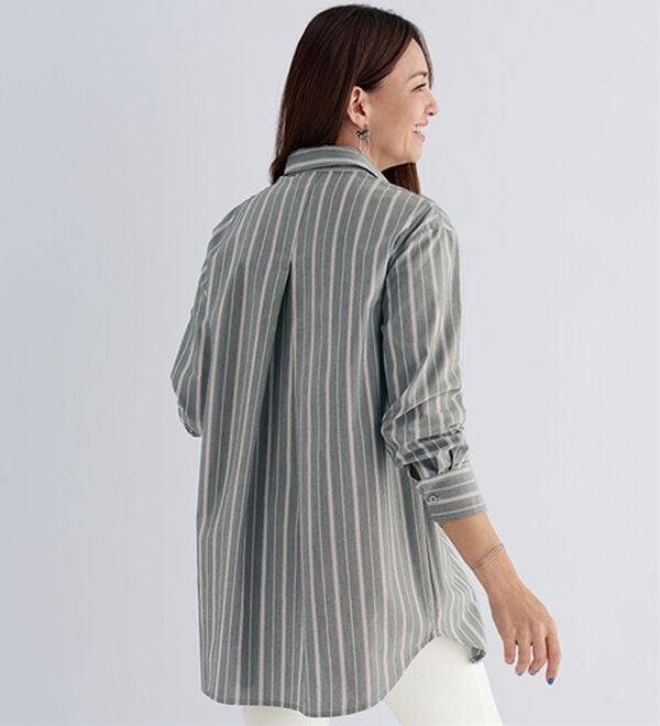 BELLUNA（ベルーナ）の「＜ＳＯＬＯＴＥＸ（Ｒ）＞ストレッチビッグシャツ（シャツ）」｜詳細画像