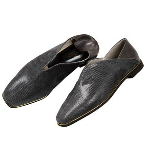 ルフラン（ルフラン）の「やわらかピッグレザー２ｗａｙパンプス（パンプス）」｜ダークグレー