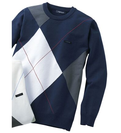 「＜ダンロップ・リファインド＞マジカルデザインセーター（メンズニット・セーター）」