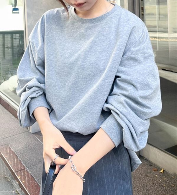 RANAN（ラナン）の「多機能ベーシックオーバーサイズ長袖Tシャツ（Tシャツ）」｜詳細画像