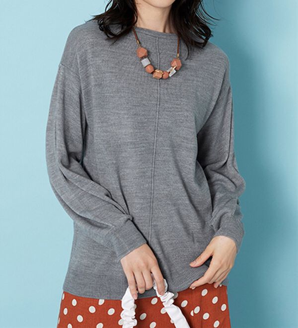 BELLUNA（ベルーナ）の「ふんわりカシミヤタッチニットプルオーバー（ニット・セーター）」｜詳細画像