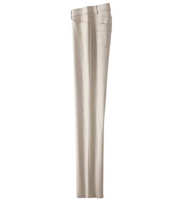 BELLUNA（ベルーナ）の「冷感ストレッチ美脚シルエットパンツ（フルレングスパンツ）」｜ペールグレー