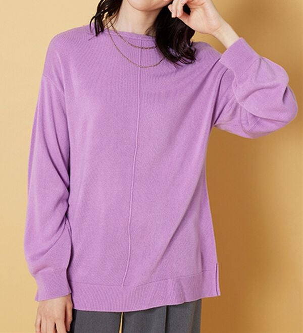 BELLUNA（ベルーナ）の「ふんわりカシミヤタッチニットプルオーバー（ニット・セーター）」｜詳細画像