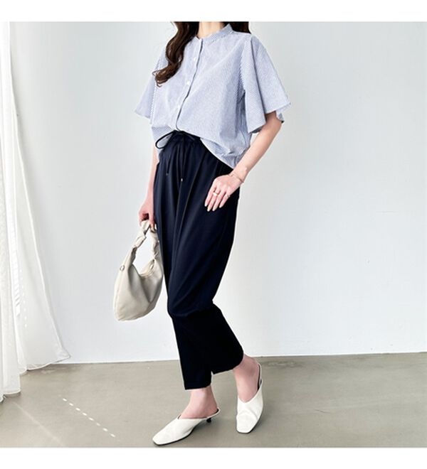 GeeRA（ジーラ）の「美脚とろみタックパンツ（フルレングスパンツ）」｜詳細画像